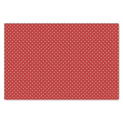 Off_White Polka Dots on Red Tissue Paper