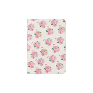 Off White Roses Passport Holder
