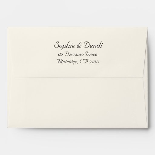 Off White Wedding Envelopes | Zazzle