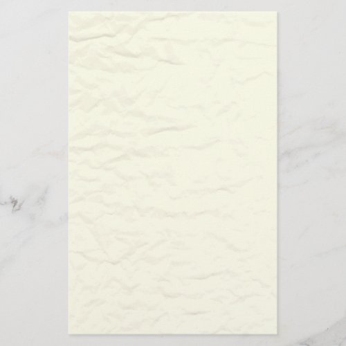 Off White Wrinkled Paper Stationery
