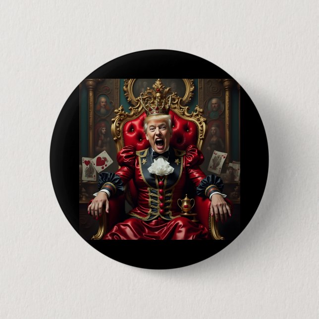 Off With Their Heads! -american Rabbit-hole 2025  Button (Front)