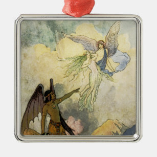 Off, ye icy Spirits, Fly Metal Ornament