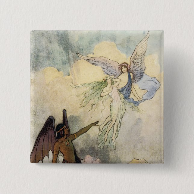 Off, ye icy Spirits, Fly Pinback Button (Front)