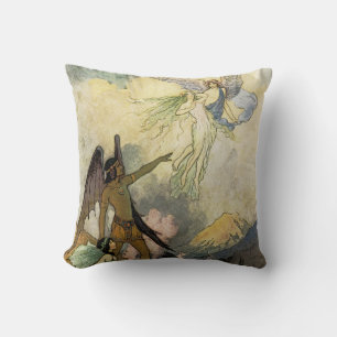 Off, ye icy Spirits, Fly Throw Pillow