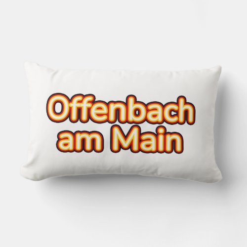 Offenbach am Main Deutschland Germany Lumbar Pillow