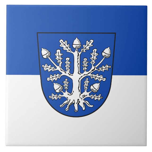 Offenbach Main flag city symbol germany town Ceramic Tile (Front)