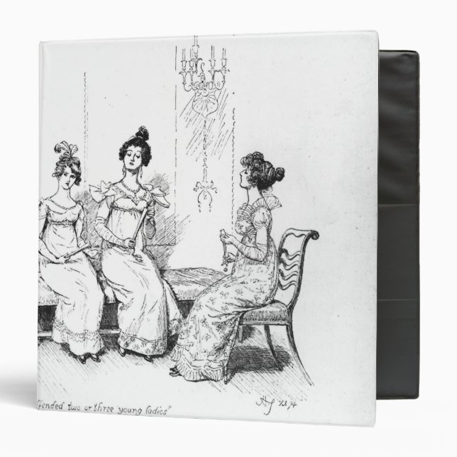 Offended two or three young ladies 3 ring binder (Front/Inside)