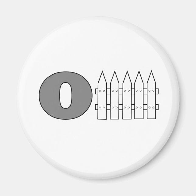 Offense (O Fence) Magnet (Front)