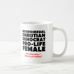 Offensive Democrat Female Christian Mug Humor