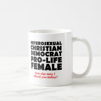 Offensive Democrat Female Christian Mug Humor