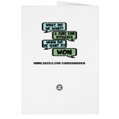 Offensive dyslexia slogan cards (Back)