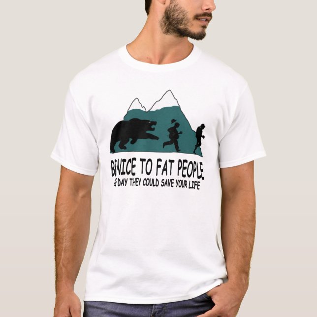 Offensive fat joke T-Shirt (Front)