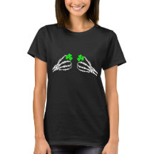 Offensive Irish skeleton hands t-shirt