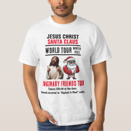 Offensive Jesus and Santa Imaginary Friends Tour T-Shirt