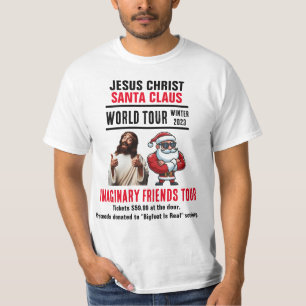 Offensive Jesus and Santa Imaginary Friends Tour T-Shirt