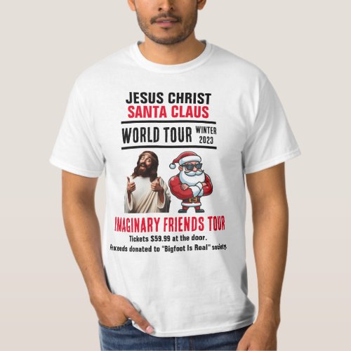 Offensive Jesus and Santa Imaginary Friends Tour T_Shirt