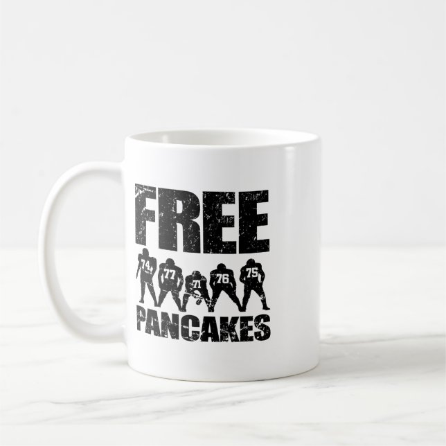 Offensive Line Lineman Funny Footll  Coffee Mug (Left)