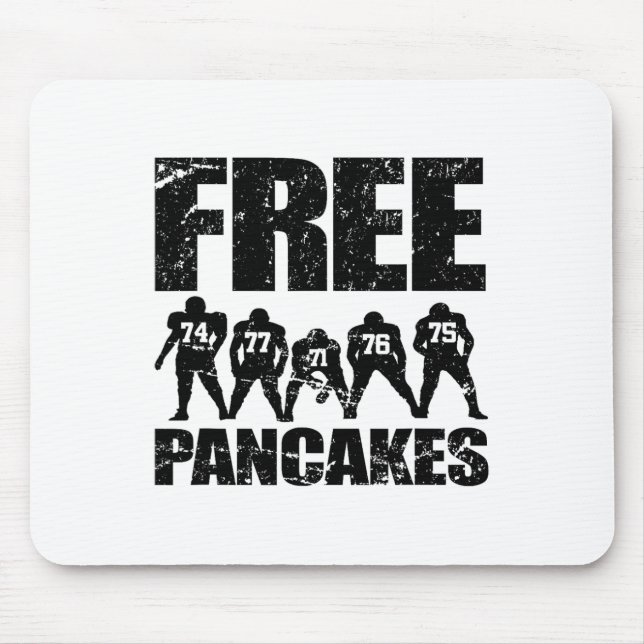 Offensive Line Lineman Funny Footll  Mouse Pad (Front)
