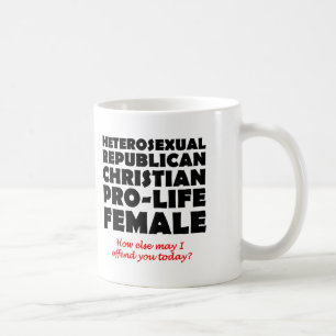 Offensive Republican Female Christian Mug Humor