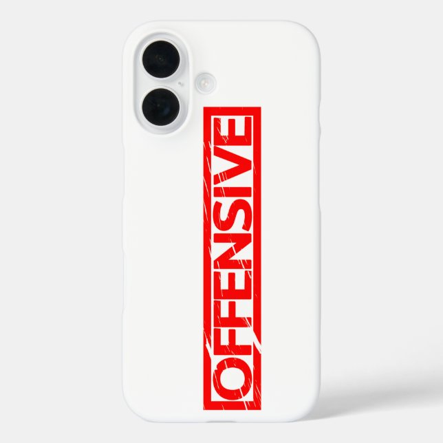 Offensive Stamp Case-Mate iPhone Case (Back)