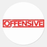 Offensive Stamp Classic Round Sticker