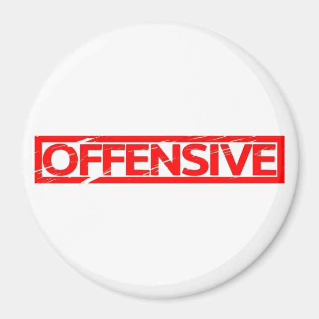 Offensive Stamp Magnet (Front)