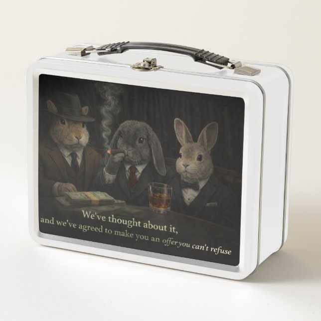 Offer you can't refuse metal lunch box (Front)