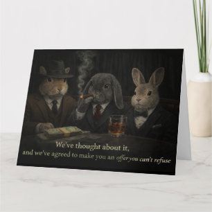 Offer you can't refuse thank you card