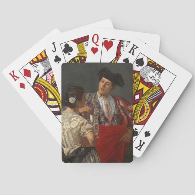 Offering Panal to the Bullfighter | Mary Cassatt Poker Cards (Back)