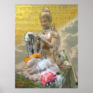 Offering Riches In Thailand วัดผาลาด (สกทาคามี) Poster