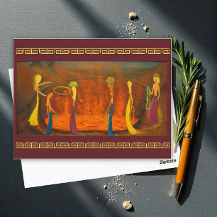 Offering to the Caldera, by Marguerite Blasigname Postcard