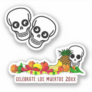 Offerings For Dia De Los Muertos Sticker