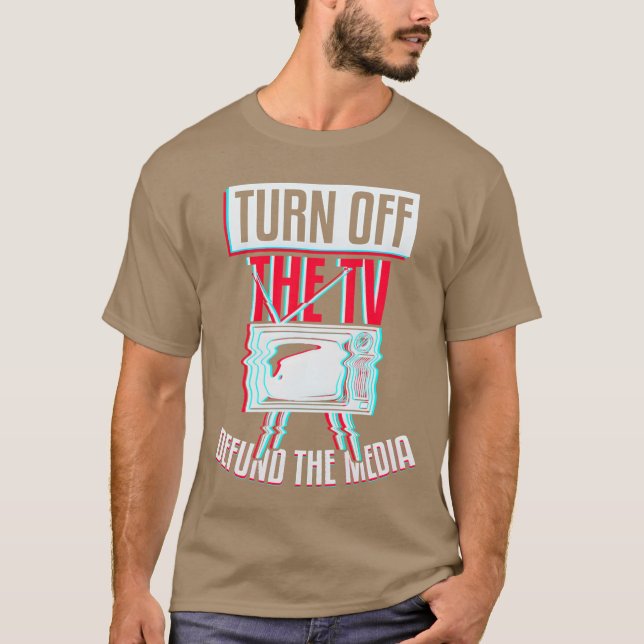 OffheV Defund Media boy T-Shirt (Front)
