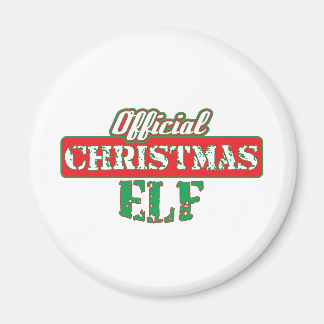 Offical Christmas Elf - Santa's Helper Magnet (Front)