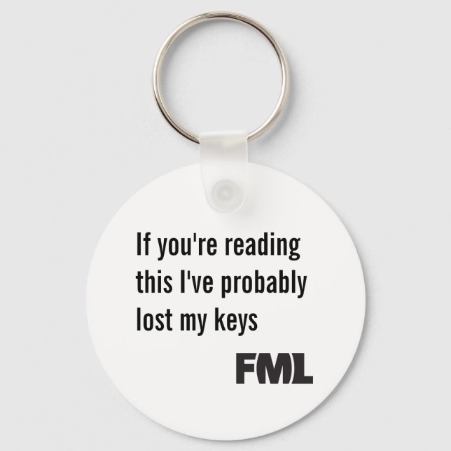 Offical FML Keychain: Lost keys Keychain (Front)