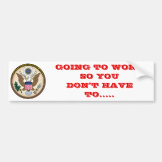 OFFICAL US TAX PAYER BUMPER STICKER