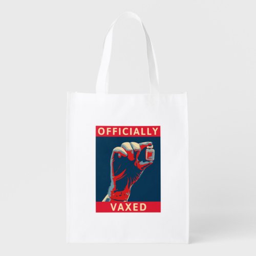 Offically Vaxed Grocery Bag