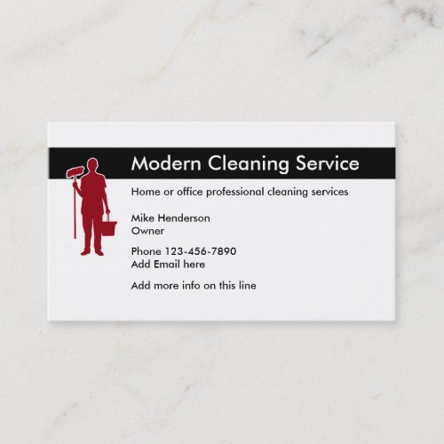 Office And Home Cleaning Business Card