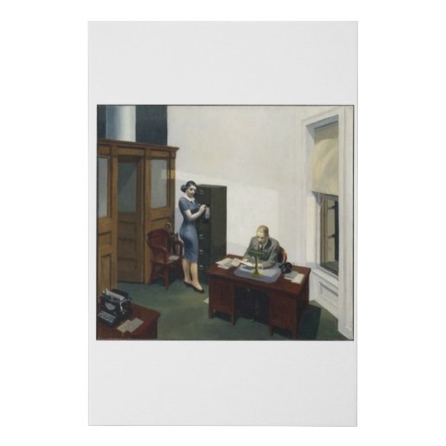 Office at Night - Edward Hopper Faux Canvas Print (Front)