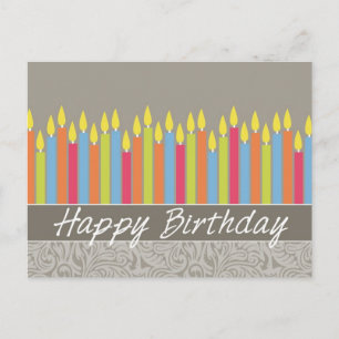 Office Birthday Card with Candles