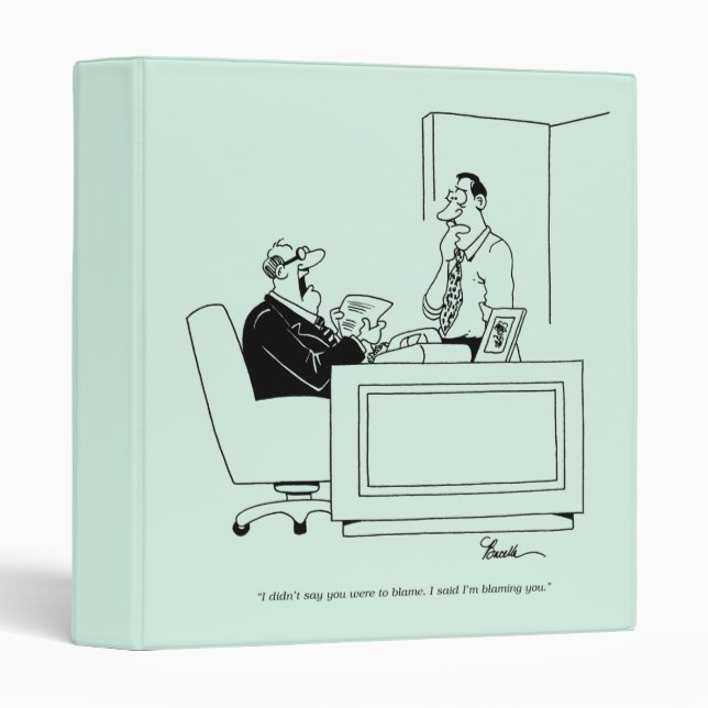 Office Blame 3 Ring Binder (Front/Spine)