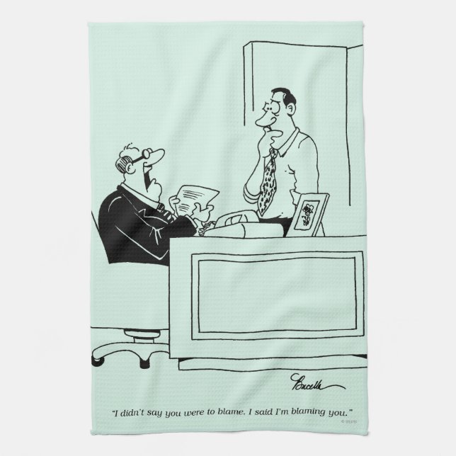 Office Blame Kitchen Towel (Vertical)