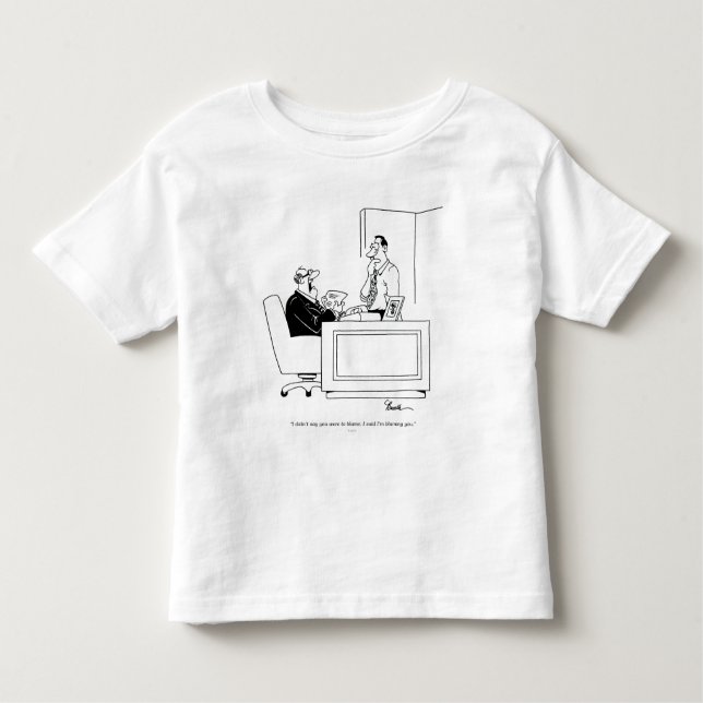 Office Blame Toddler T-shirt (Front)