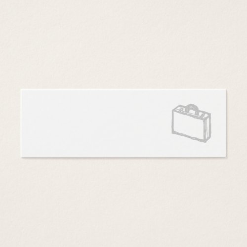 Office Briefcase or Travellers Suitcase. Sketch. Business Card Templates