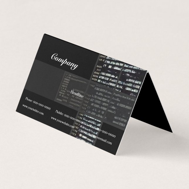 Office Buildings Business Card (Front)