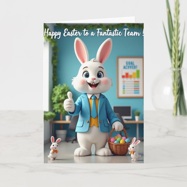 Office Bunny Appreciation Card (Front)