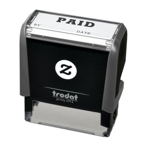 Office Business Bank Cashier PAID Accounts Self_inking Stamp