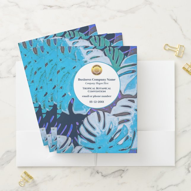 Office Business Company Logo Elegant Profesional Pocket Folder (In Situ)
