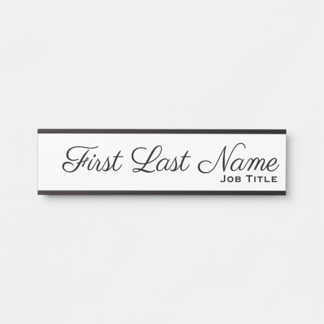 Office Business Hanging Door Sign Name Plate (Front)