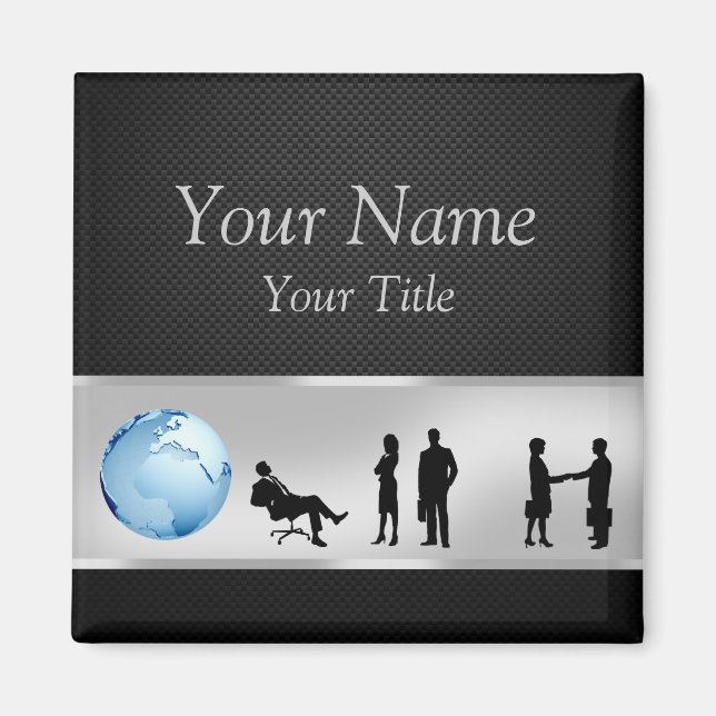 Office Business People World Globe - Magnet (Front)